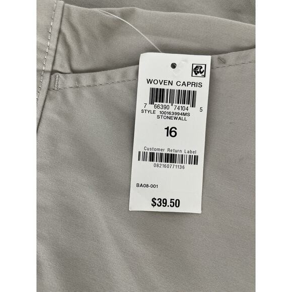 Karen Scott Women's Stonewall Comfort Waist Capri Pants Size 16 NWT - Picture 3 of 5